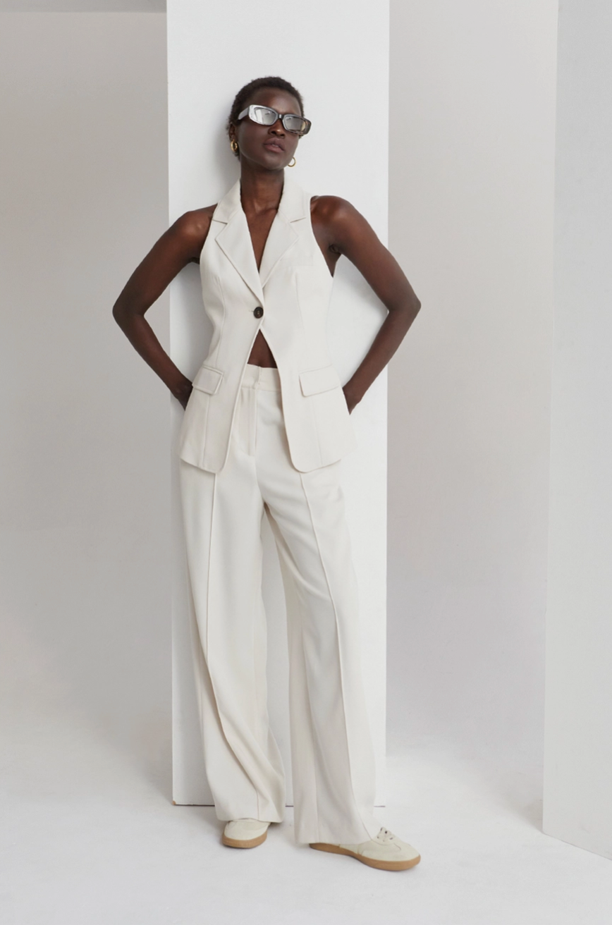 TWO PIECE BOLERO BLAZER SET